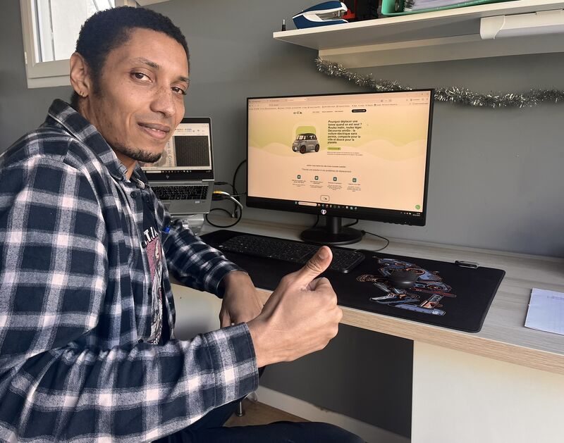 Eddy Carbet, nouveau stagiaire tech chez amiGo